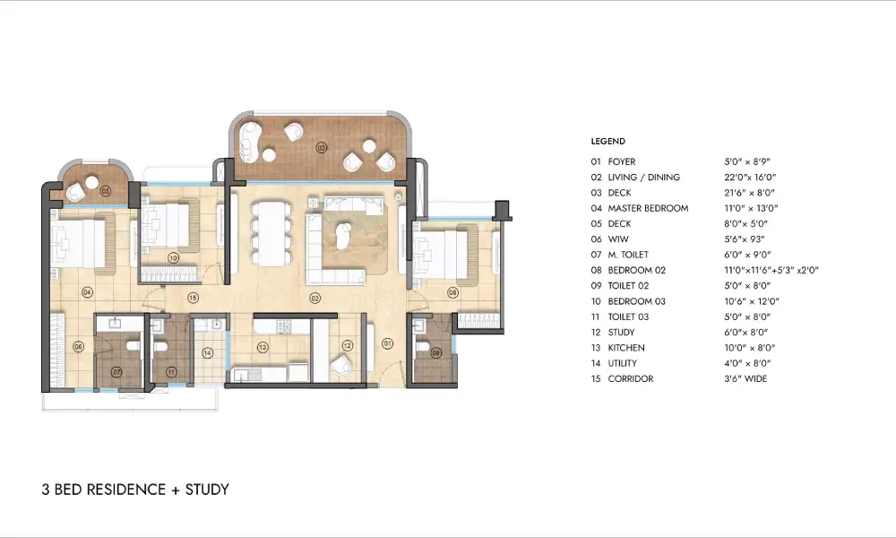 Lodha Elanza floor plan